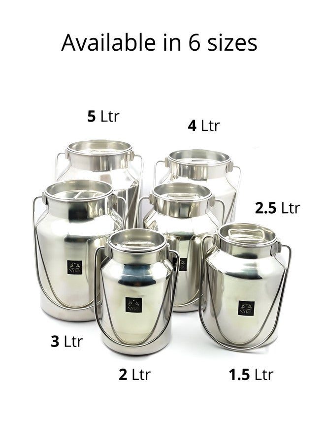 Nyra Kitchenware Premium Steel Stainless Steel Durable Magnetic Milk Pitcher - 4L - Image 2
